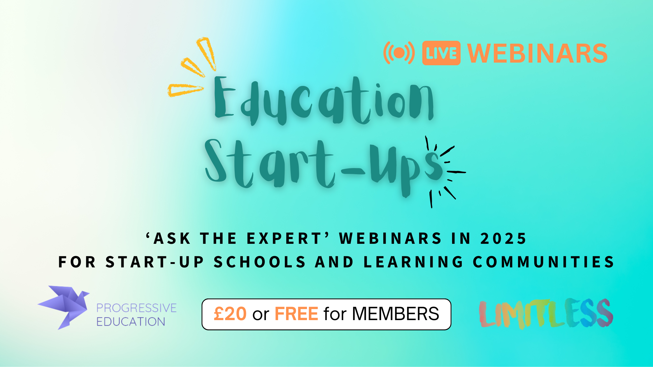 Webinar Schedule 2025 Progressive Education